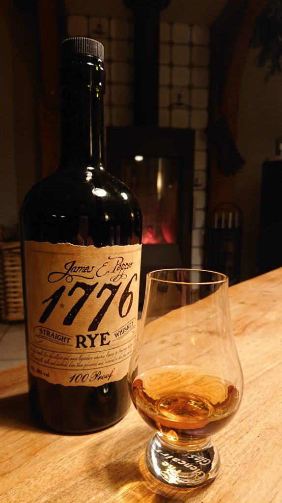 James E.Pepper 1776 straight rye whiskey