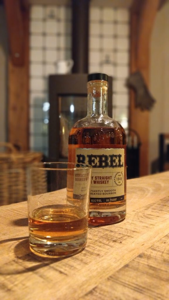 Rebel straight wheated bourbon whiskey